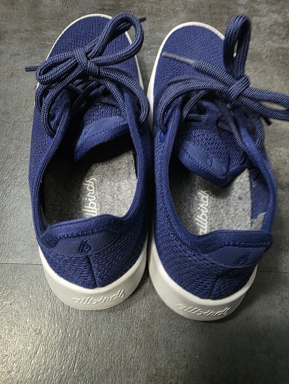 Allbirds Tree Runner Marine Blue White Women's Size 6 - Picture 5 of 6